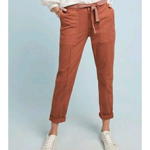 Anthropologie Pants - Anthropologie The Wanderer Utility Cargo Pants Clay Terra Cotta Color Size 26